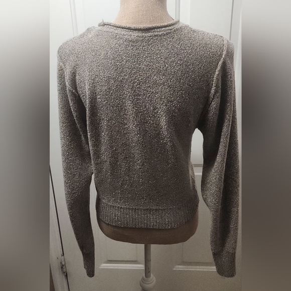 Free People Going For The Gold Wrap Sweater Size M - Picture 3 of 8